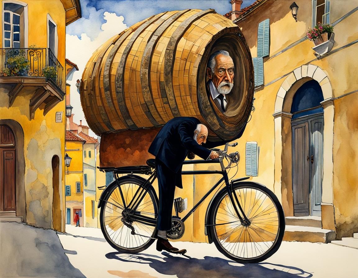 grandpa is in the barrel  by @Paulo