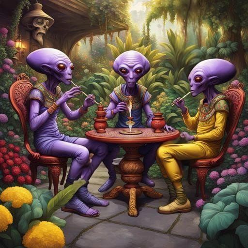 3 friends hangin' out