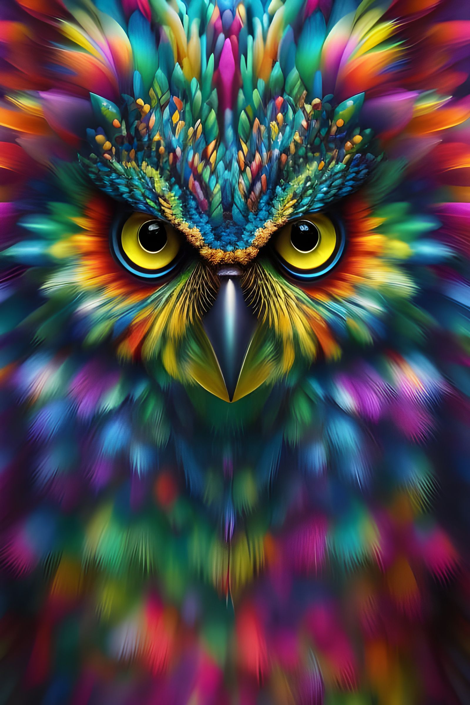 ! Rainbow Owl