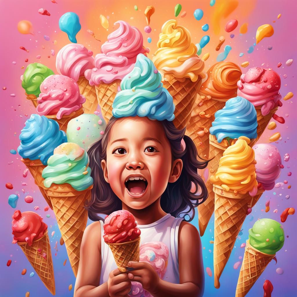 little girls like icecream