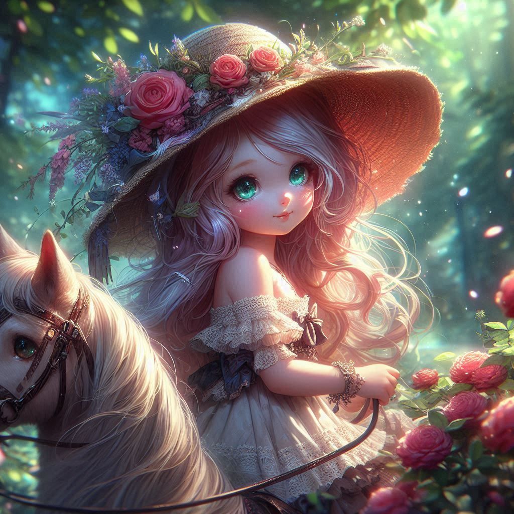 adorable fairy-tale fantasy creature portrait..