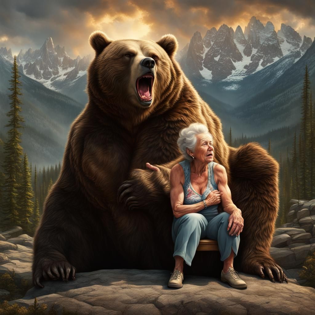 Grandma's little boo bear 😎🧸  Don't mess with Alaskan gran...