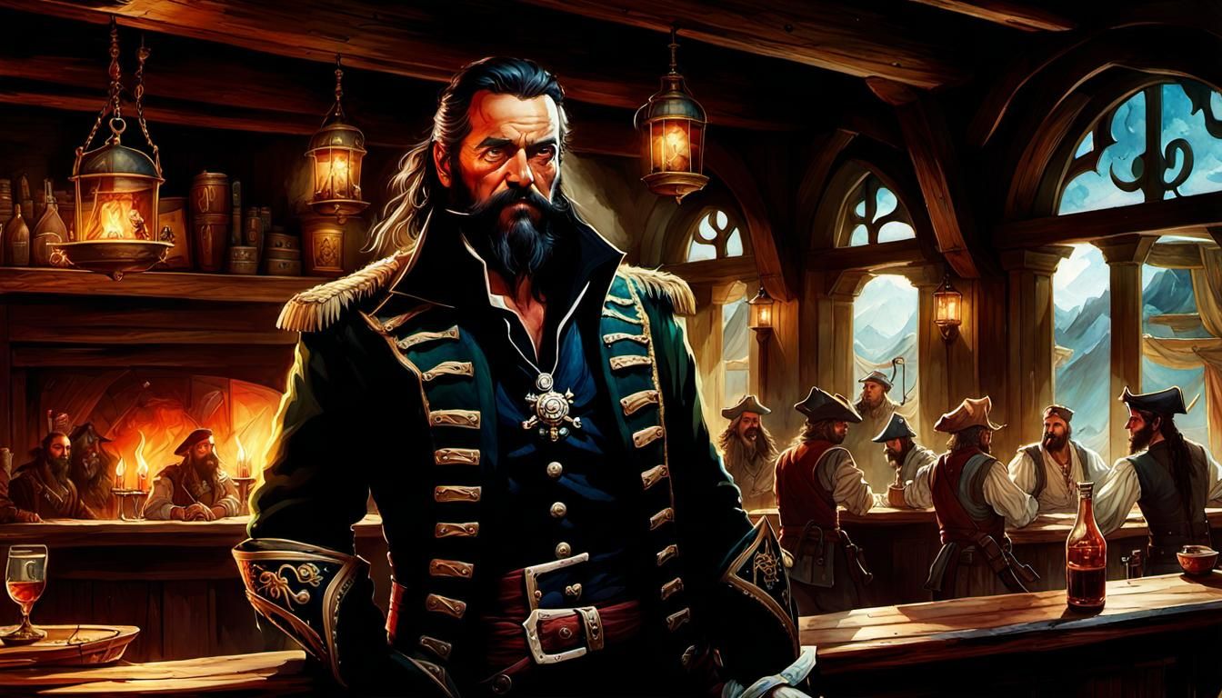 Edward Teach - Blackbeard - AI Generated Artwork - NightCafe Creator