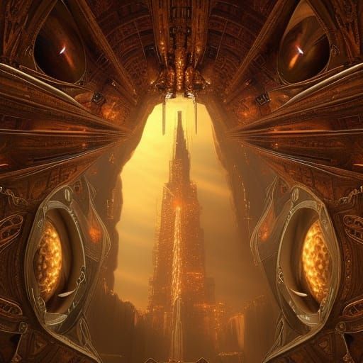 Elevator In An Alien's Lair - AI Generated Artwork - NightCafe Creator