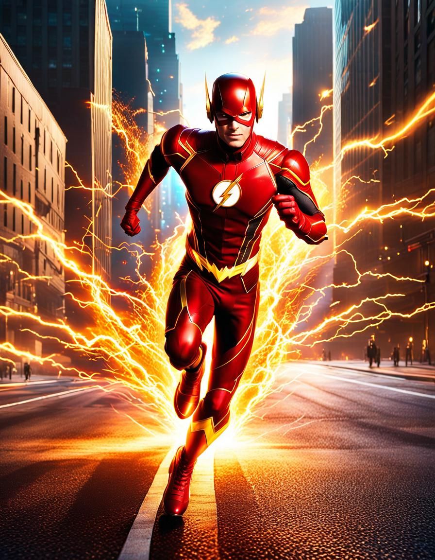 Red flash, grant gustin, run, more action , fast through city with ...