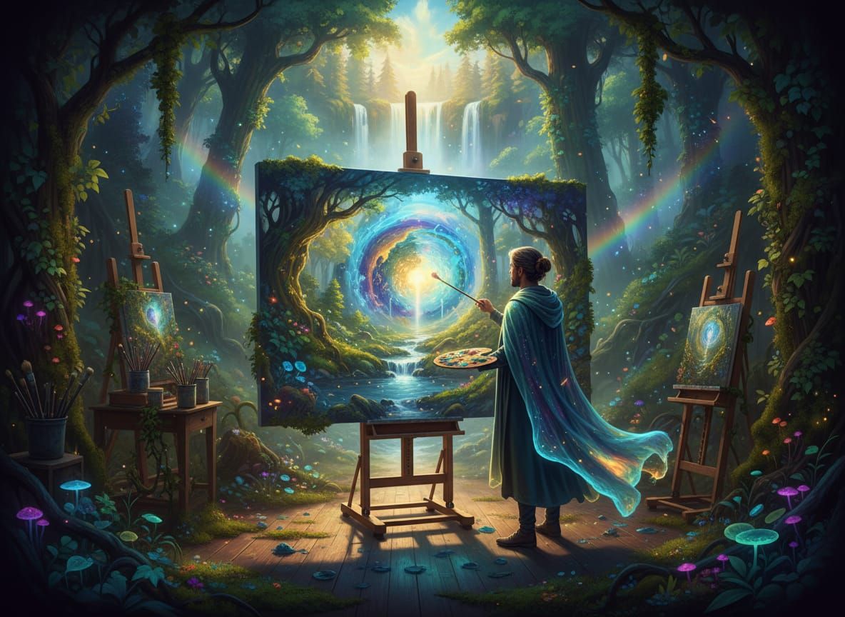 Brushstrokes of the Verdant Gate