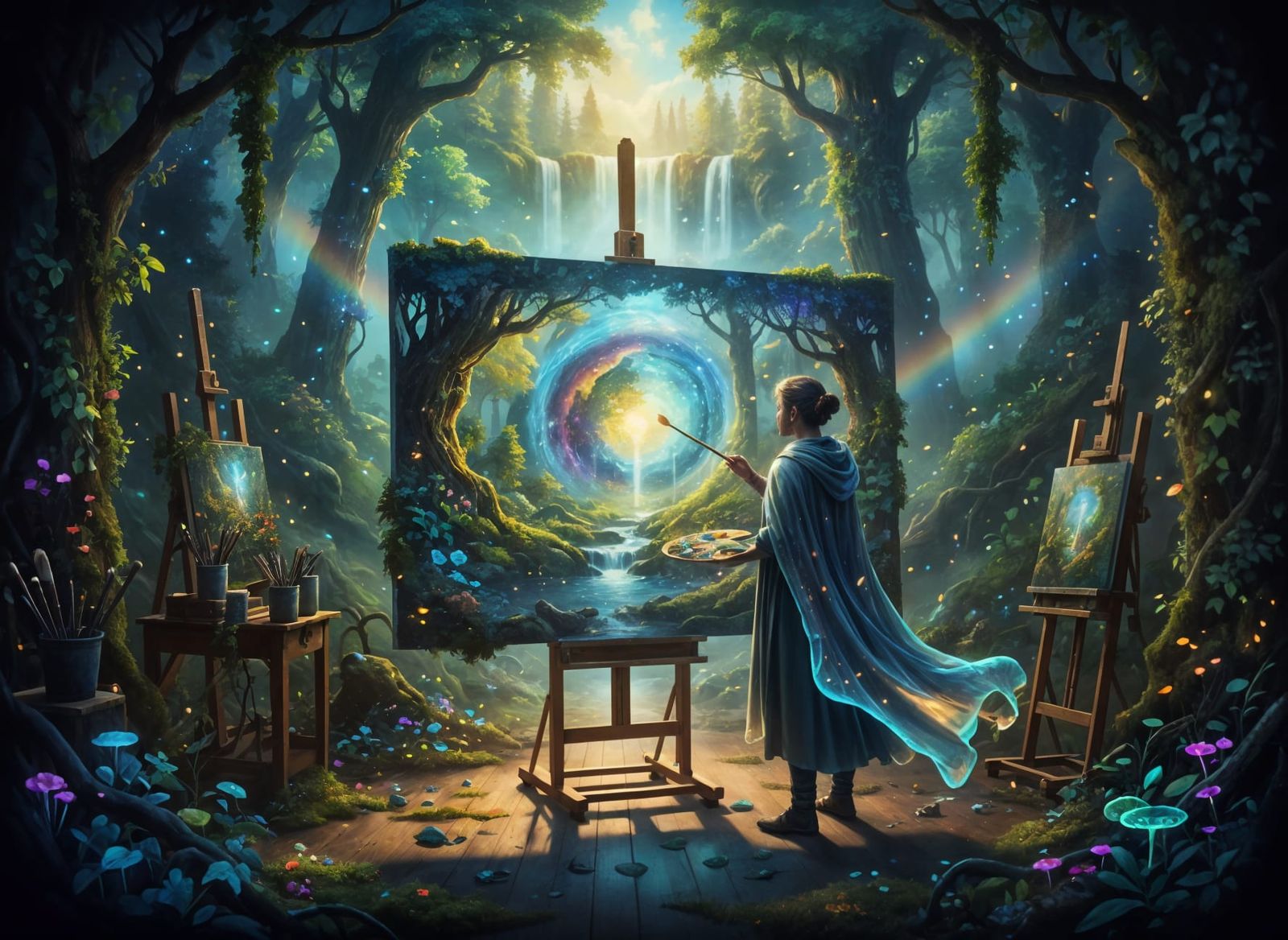 Brushstrokes of the Verdant Gate