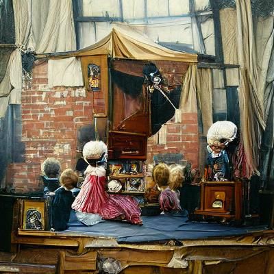 Victorian puppet show