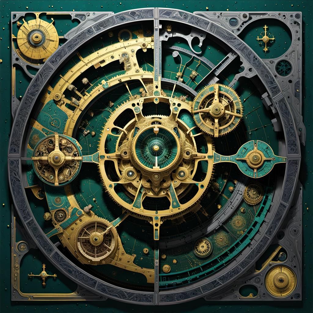 Antikythera Mechanism Puzzle - Ai Generated Artwork - Nightcafe Creator