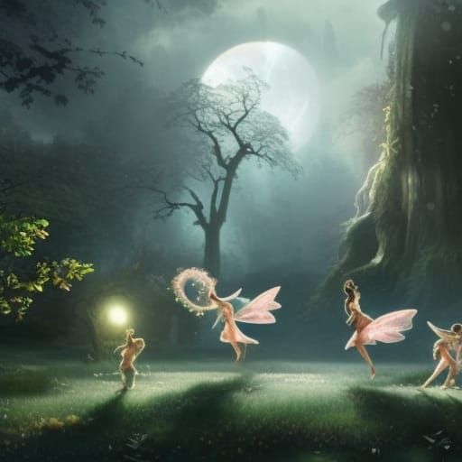 Fairies Dancing - AI Generated Artwork - NightCafe Creator