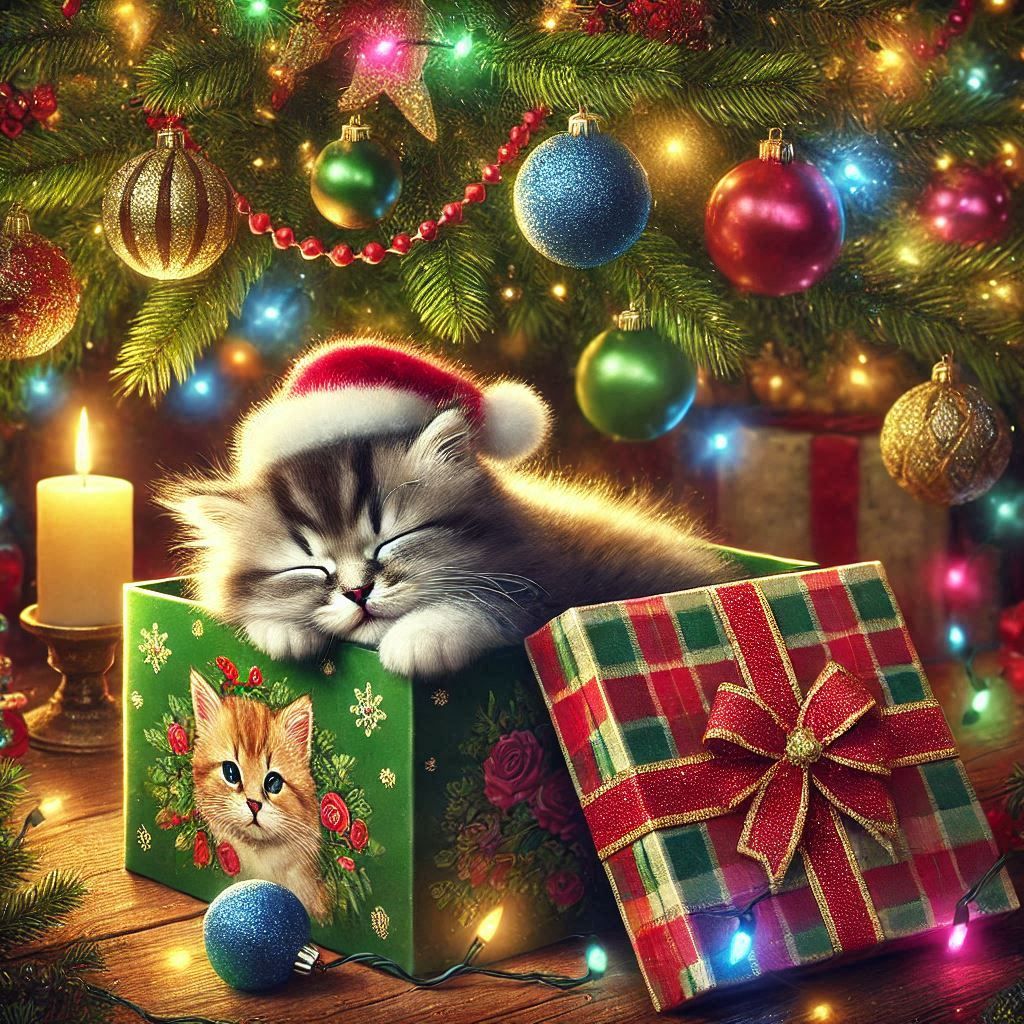 Christmas Kitten