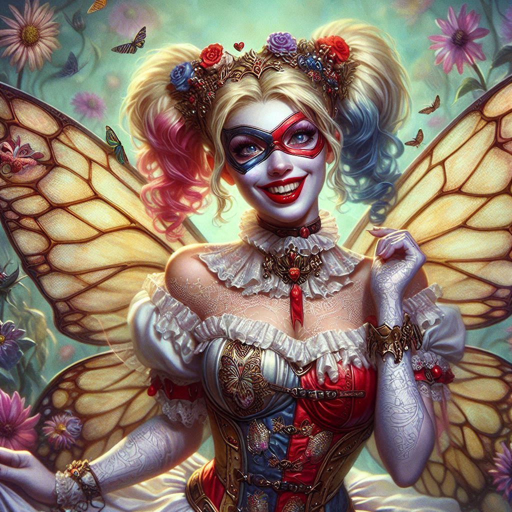 Fairy as Harley Quinn