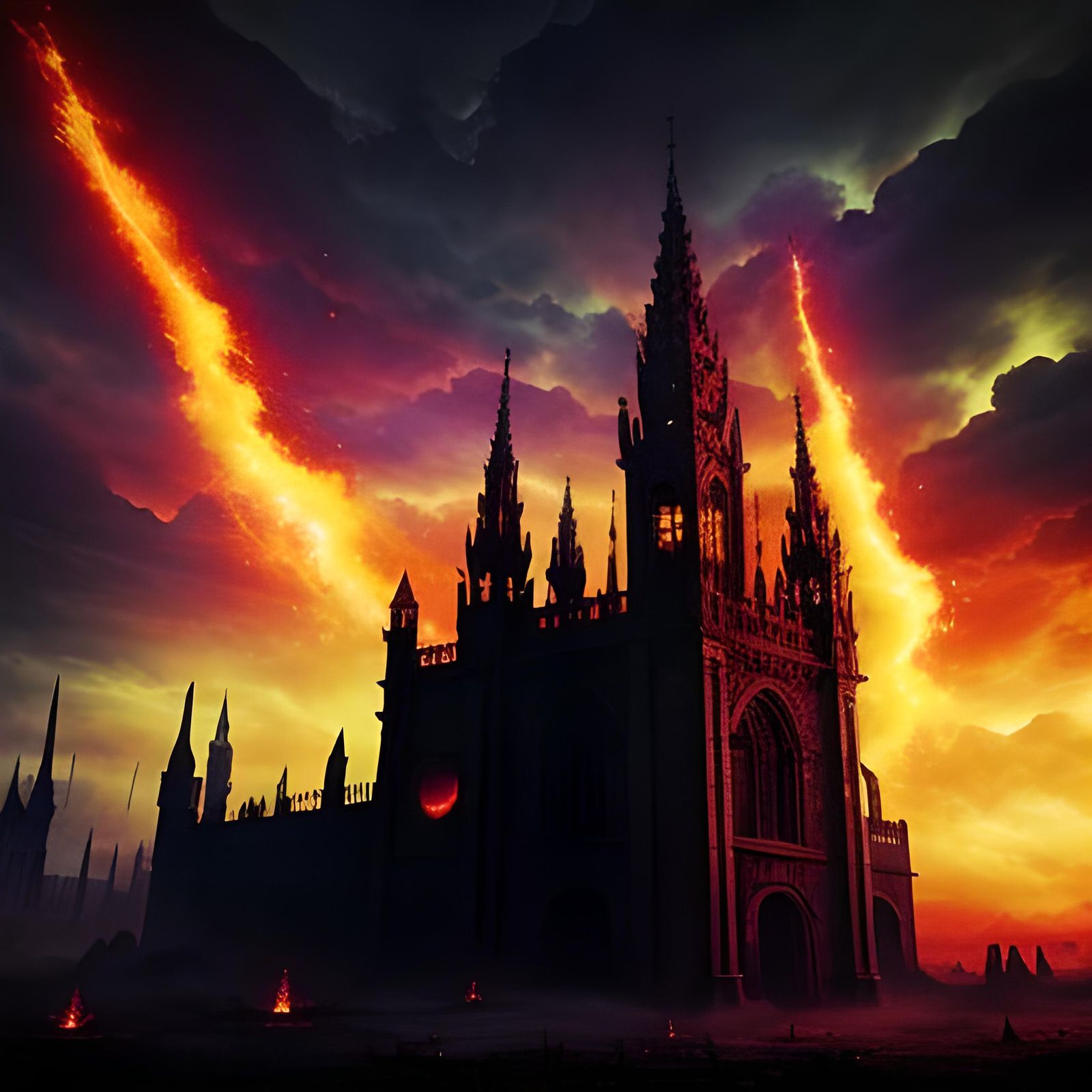 Armageddon Days Are Here Again gothic art baroque mysterious colorful