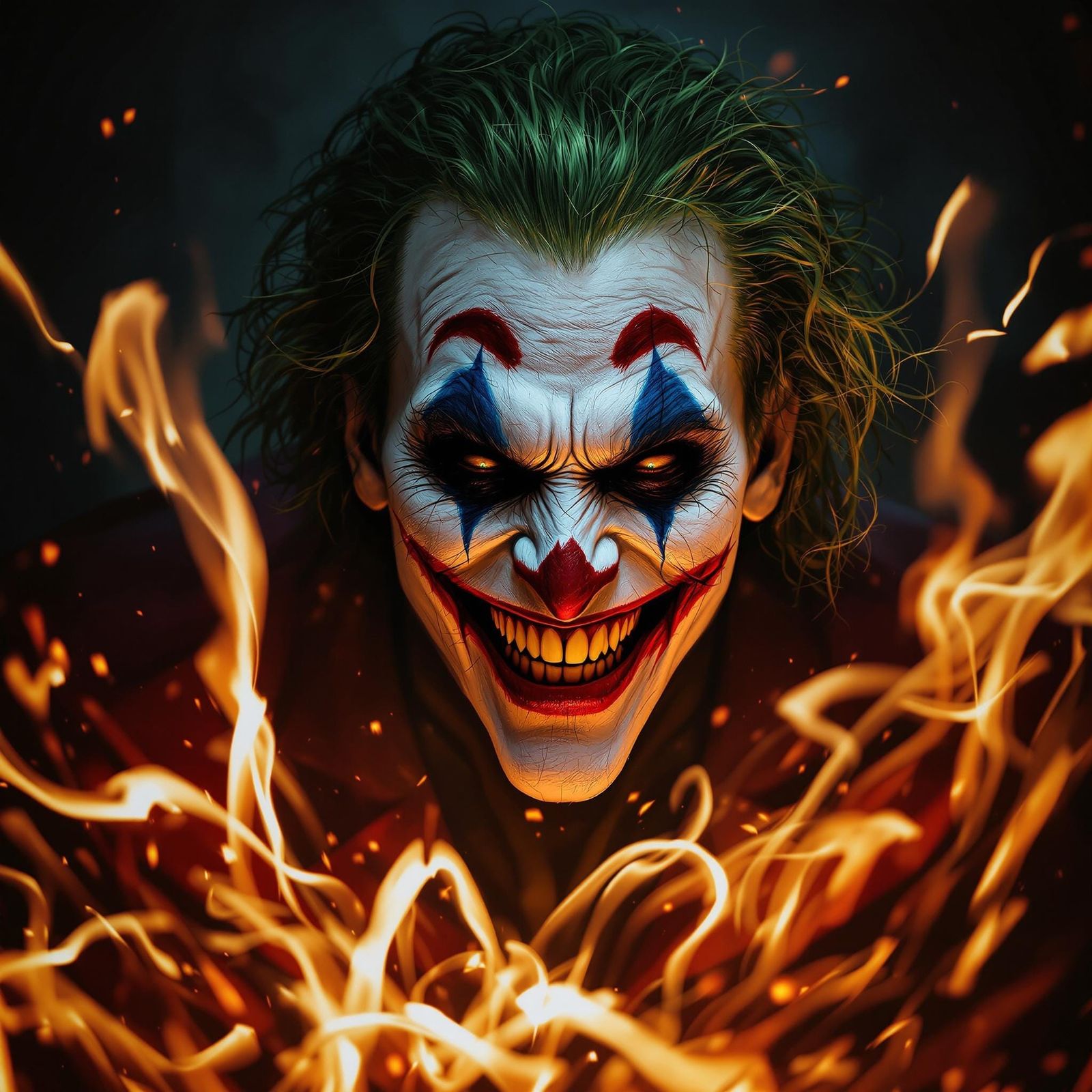 The Joker evil laughing portrait - Epic Joker Portrait in Ci...