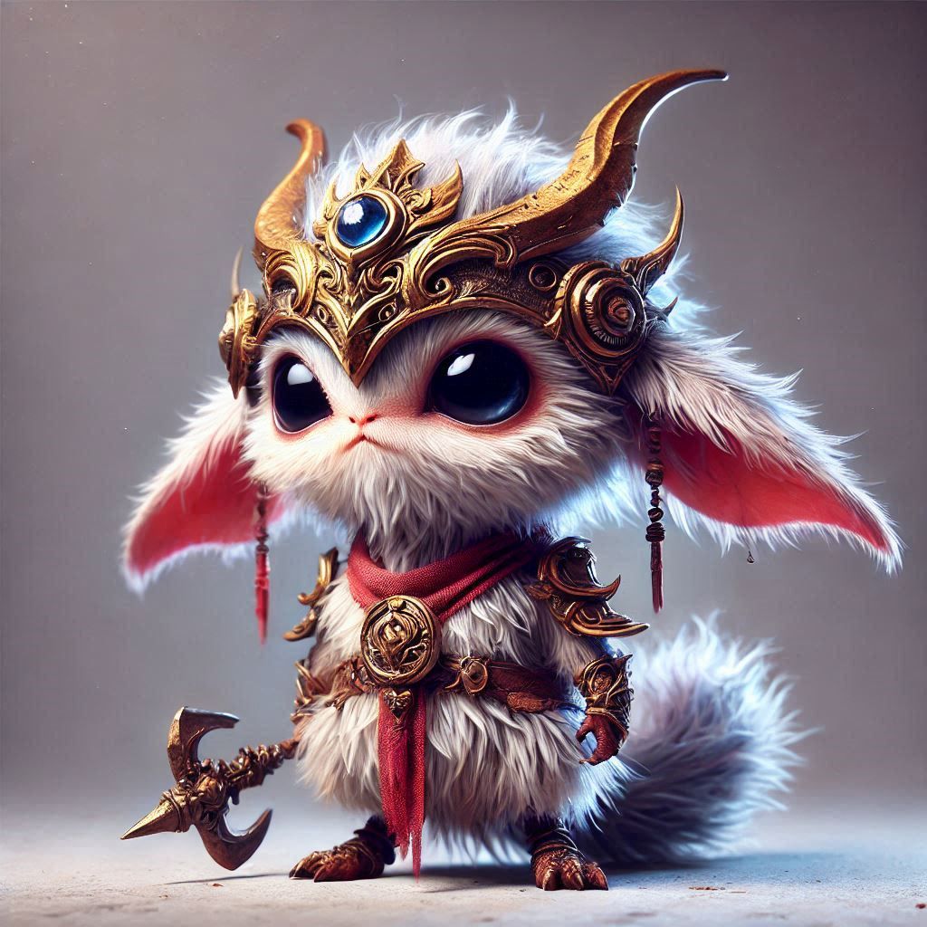 adorable fairy-tale fantasy creature portrait..