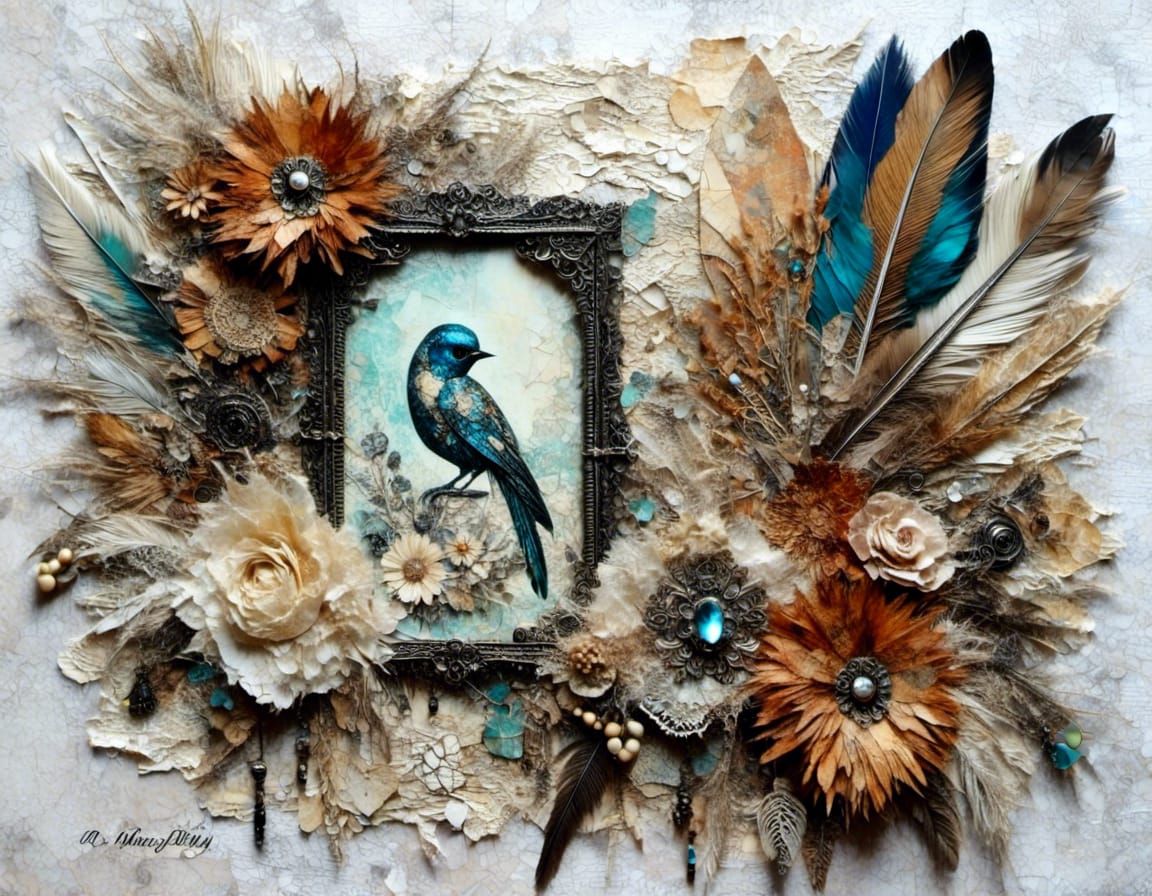 birds of a feather collage
