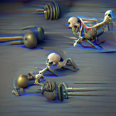 Skeletons with weights 8K 3D