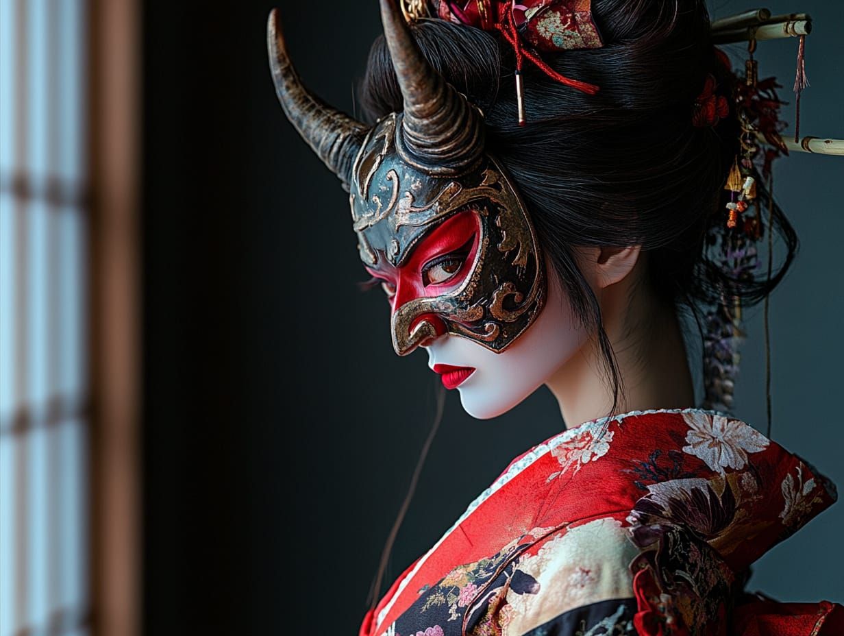 "Veil of the Oni Geisha"