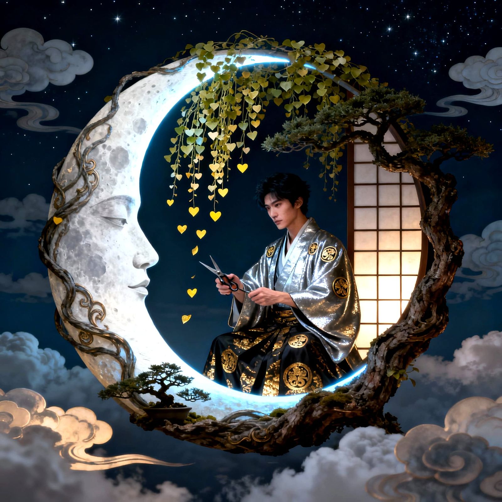 The Katsura Man in the Moon (Moon myth from Japan)