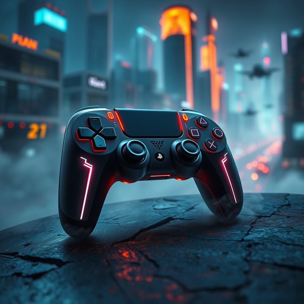 ps5 futuristic controller - Sleek Futuristic PS5 Controller...
