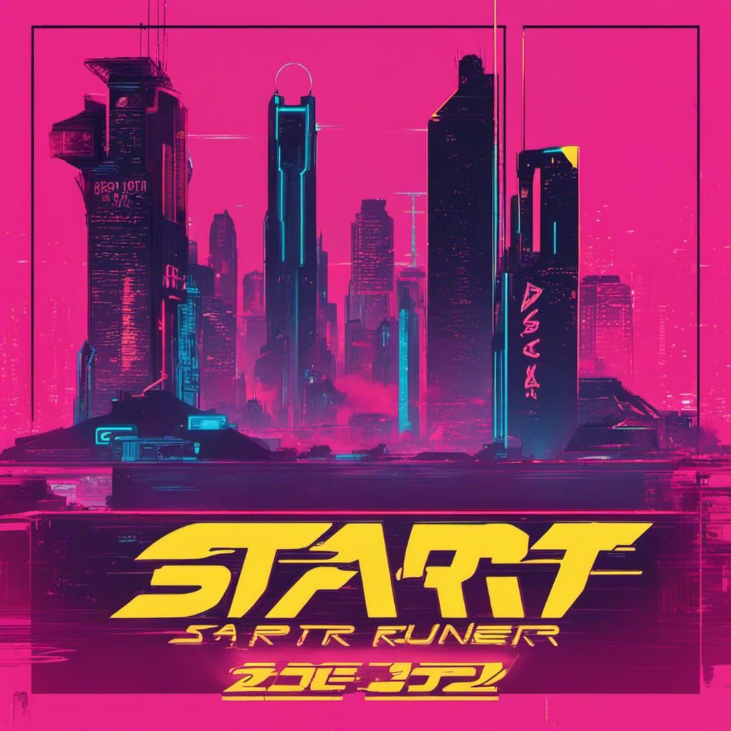 use best graphic design to Complient the word START.