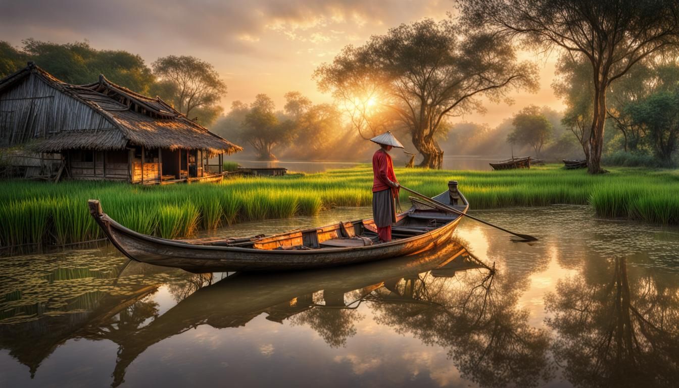 Mekong Delta Sunset  by @doGooder