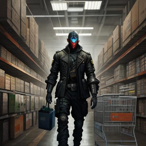 Cyberpunk shopping