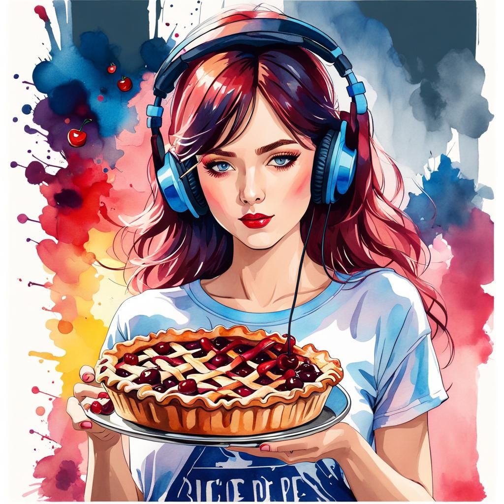 Cherry, Cherry Pie AI Generated Artwork NightCafe Creator