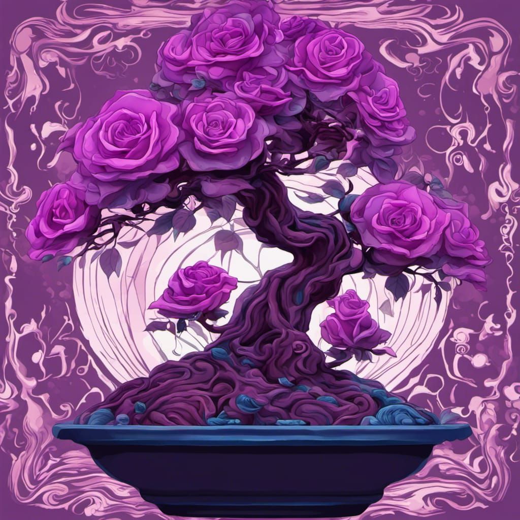 Bonsai Roses Germany Rare Purple Dragon