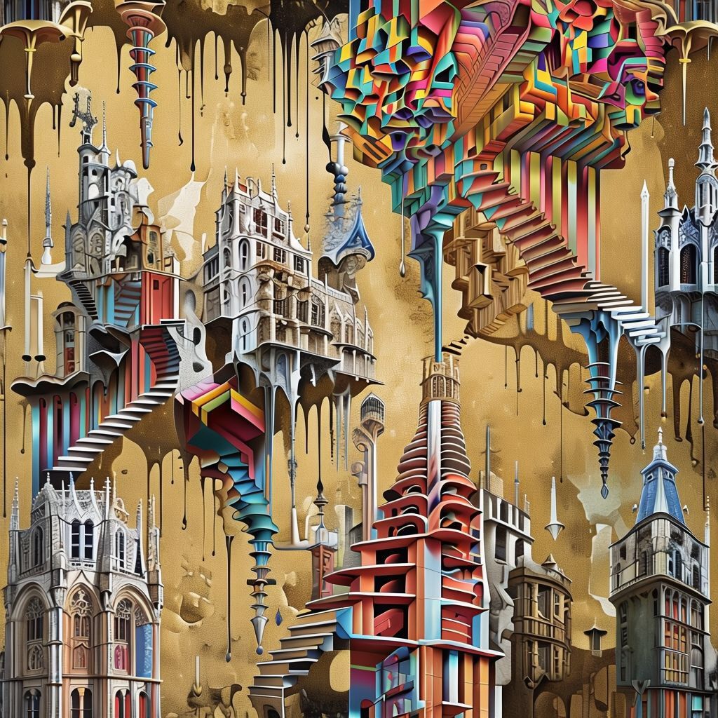 Escher walks the streets of Olde London by night