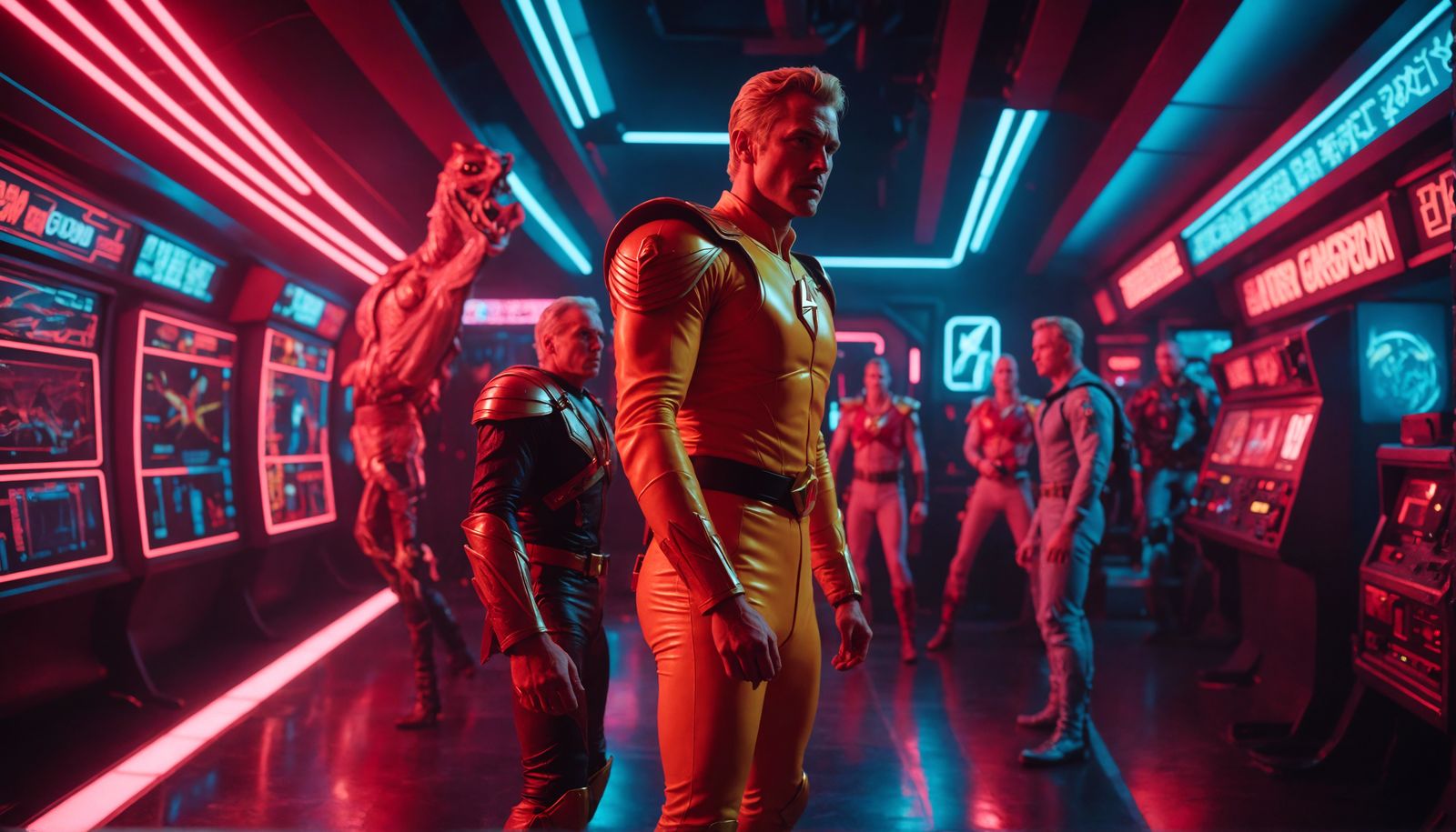 <lora:illusional:1.0> <lora:Hermoso:1.0> "Flash Gordon", Cin...