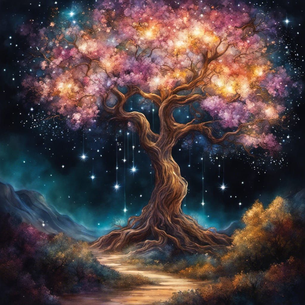 glitter tree