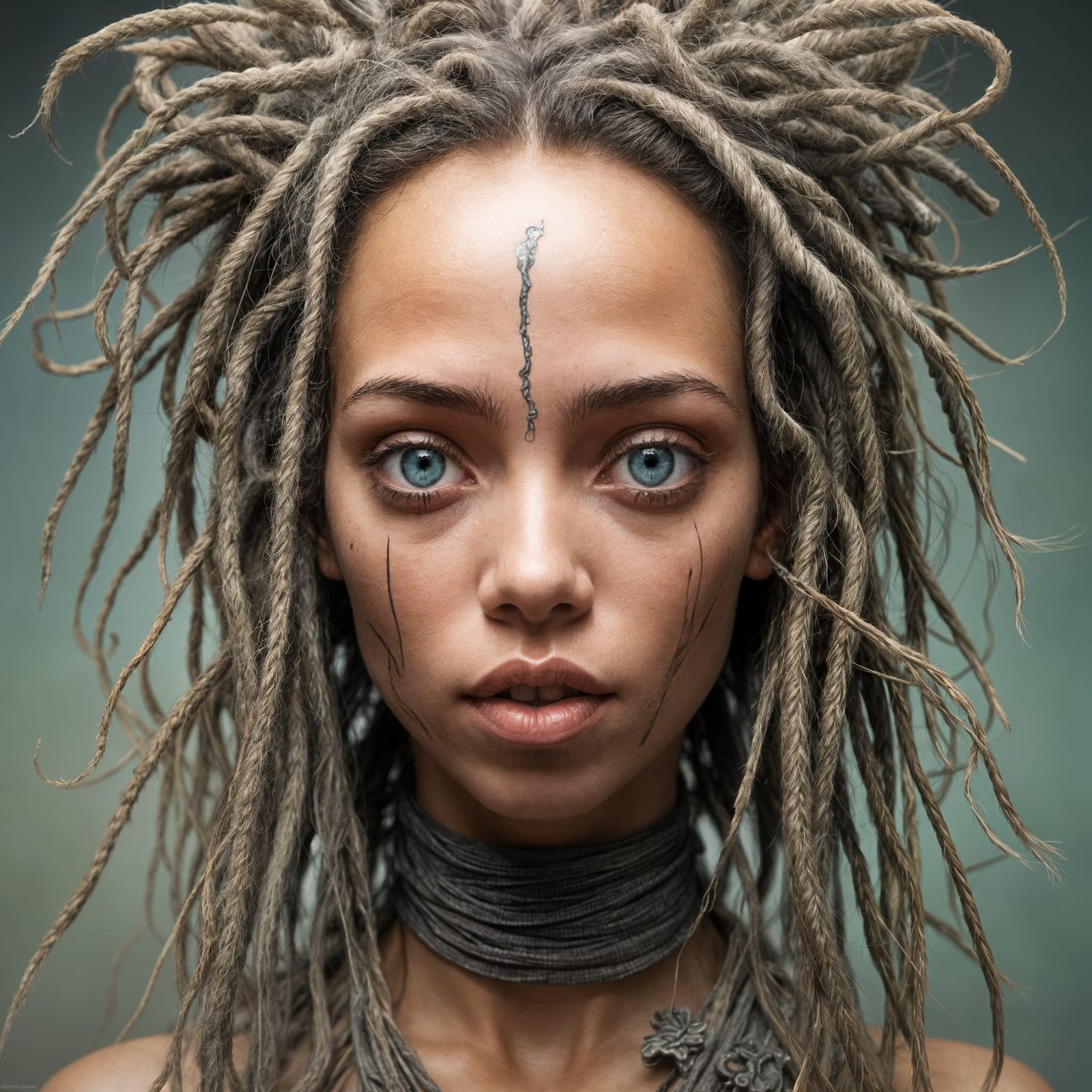 Hyperdetailed Portrait with Triadic Lighting in Cinematic St...