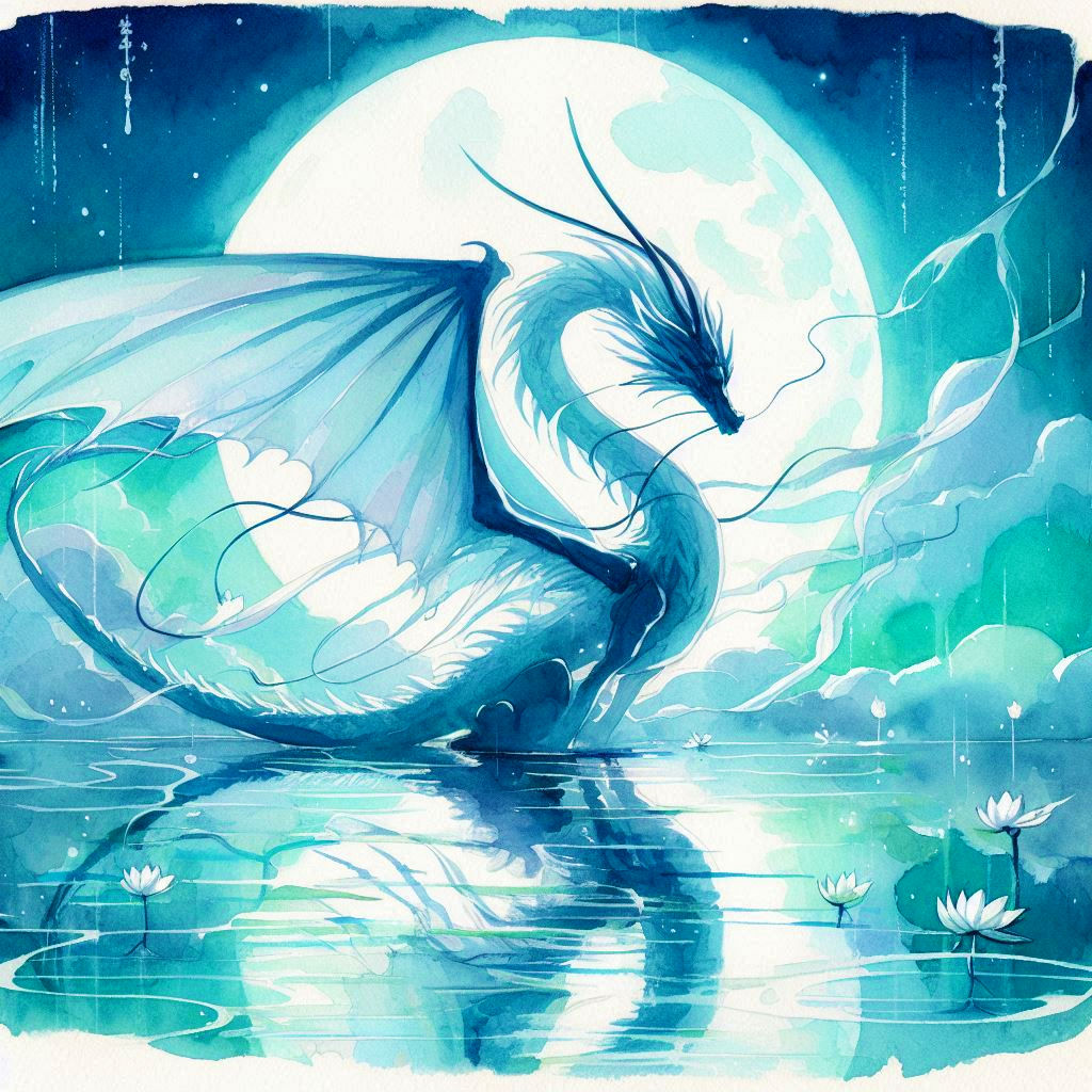 Dragon of the Lake (Non silhouette version)