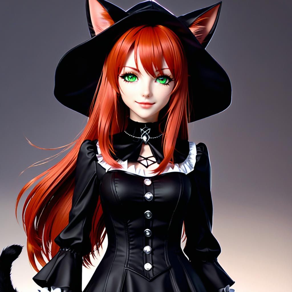 Nekomimi Witch - AI Generated Artwork - NightCafe Creator