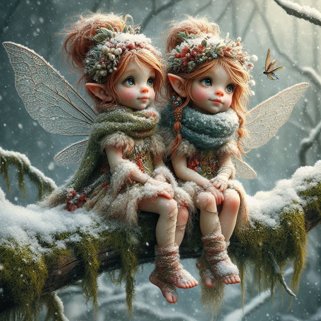 Little Fairies in the snow