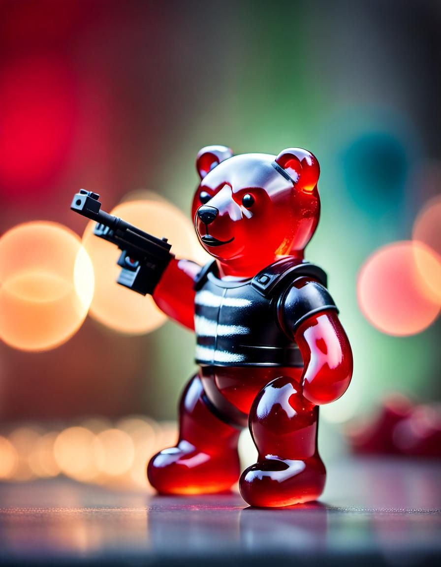 Gummy Bear Winter Soldier: Professional Photography