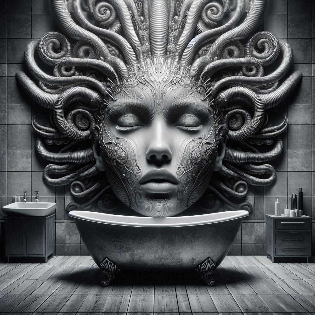Giger style bathroom
