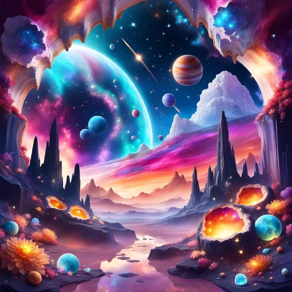 Galactic Scene - AI Generated Artwork - NightCafe Creator