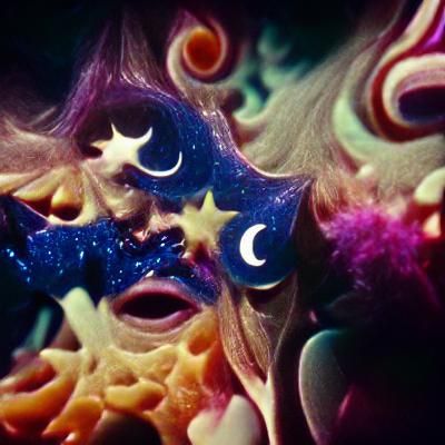 The bluster night swirls amongst the cluster stars. A dream ...