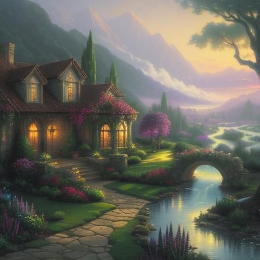 landscape outdoor view for villa on oases