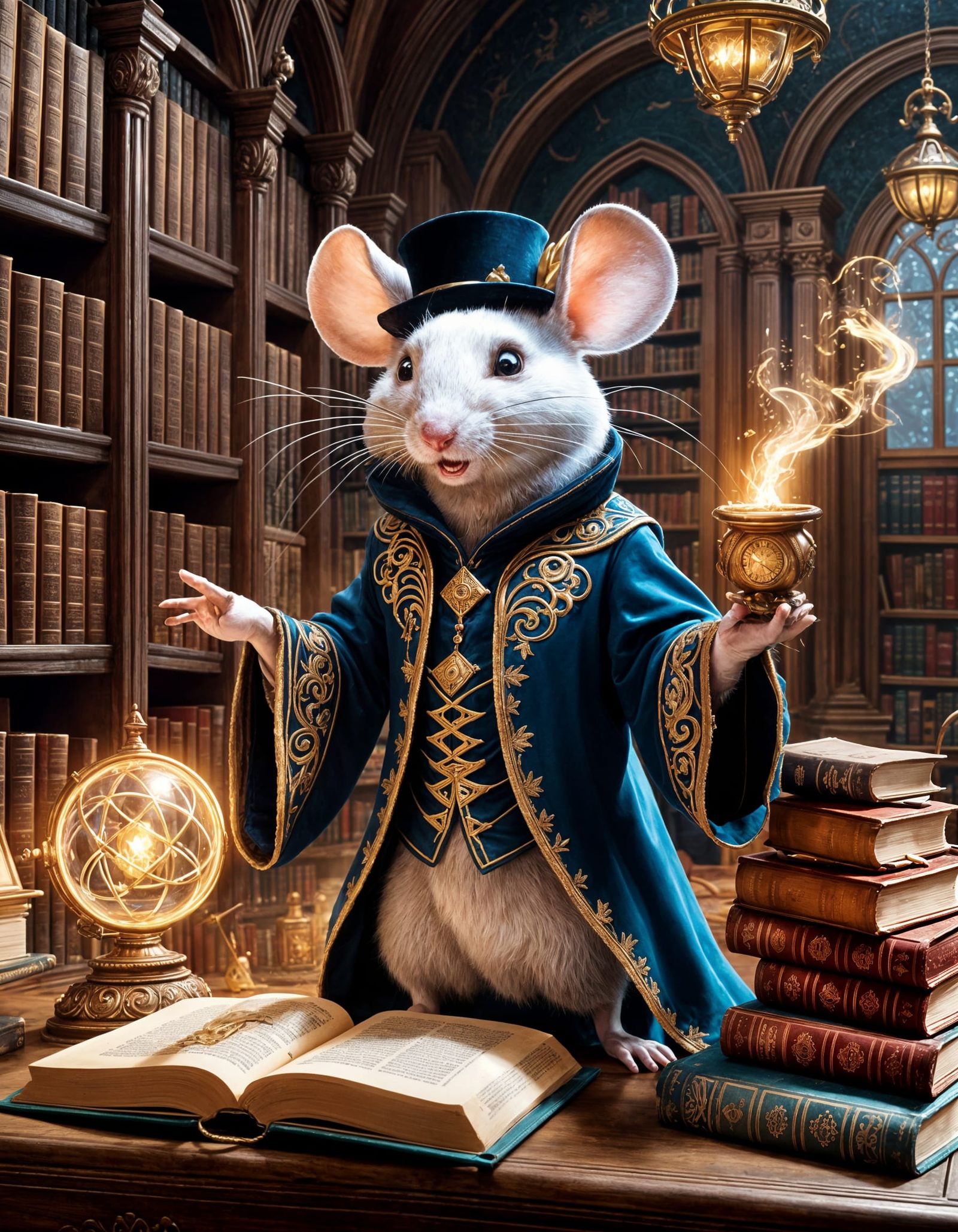 Whisker Wizards: A Magical Quest in the Library  by @Heralyn