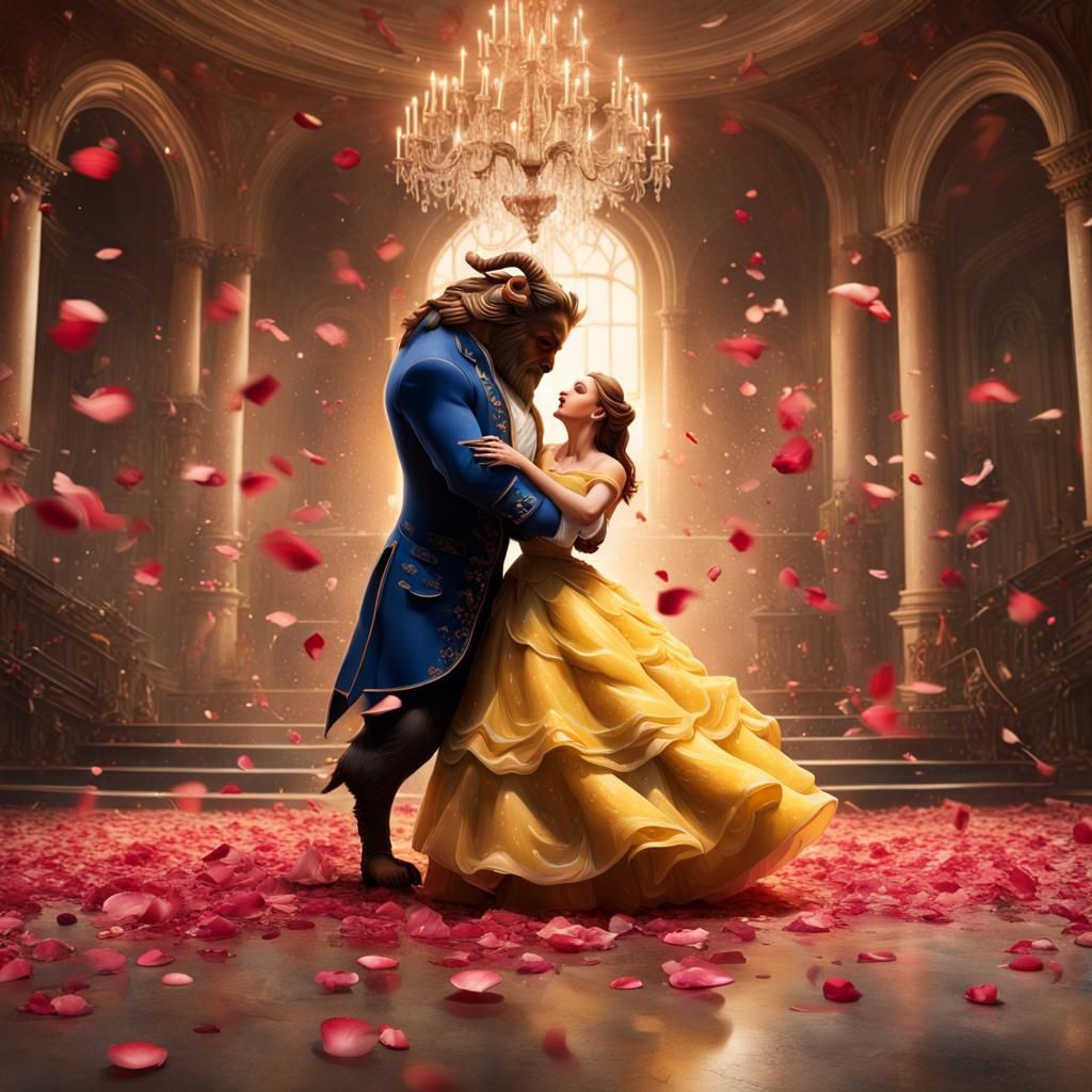 Beauty and the Beast - AI Generated Artwork - NightCafe Creator