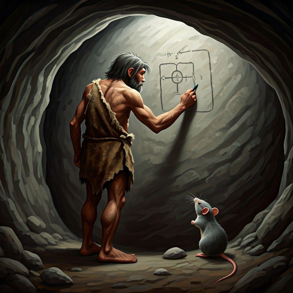 Cave painting  by @Green Tube