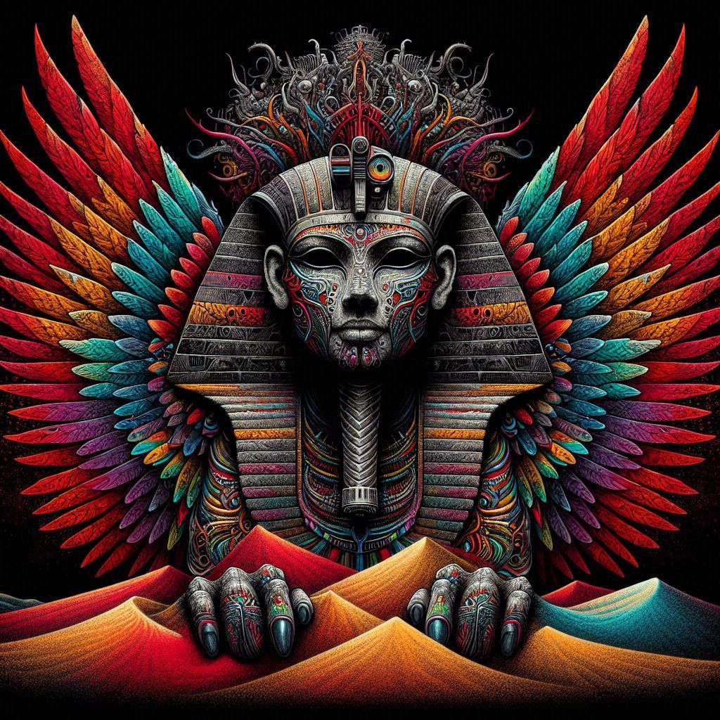Sphinx multicolor of Silver 3