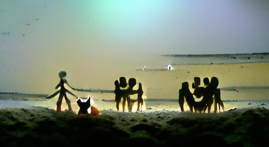 Friends on the beach