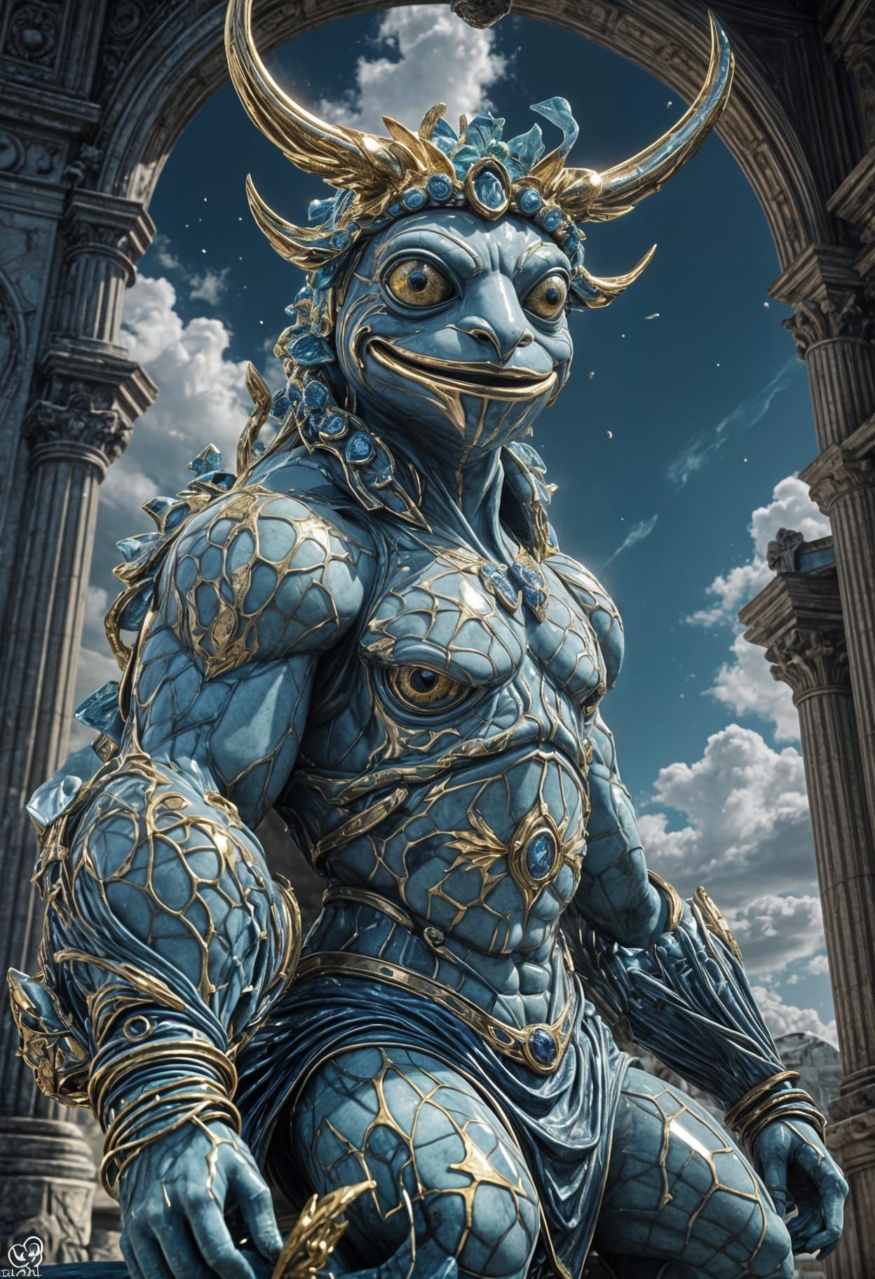 Minotaur porcelain pepe