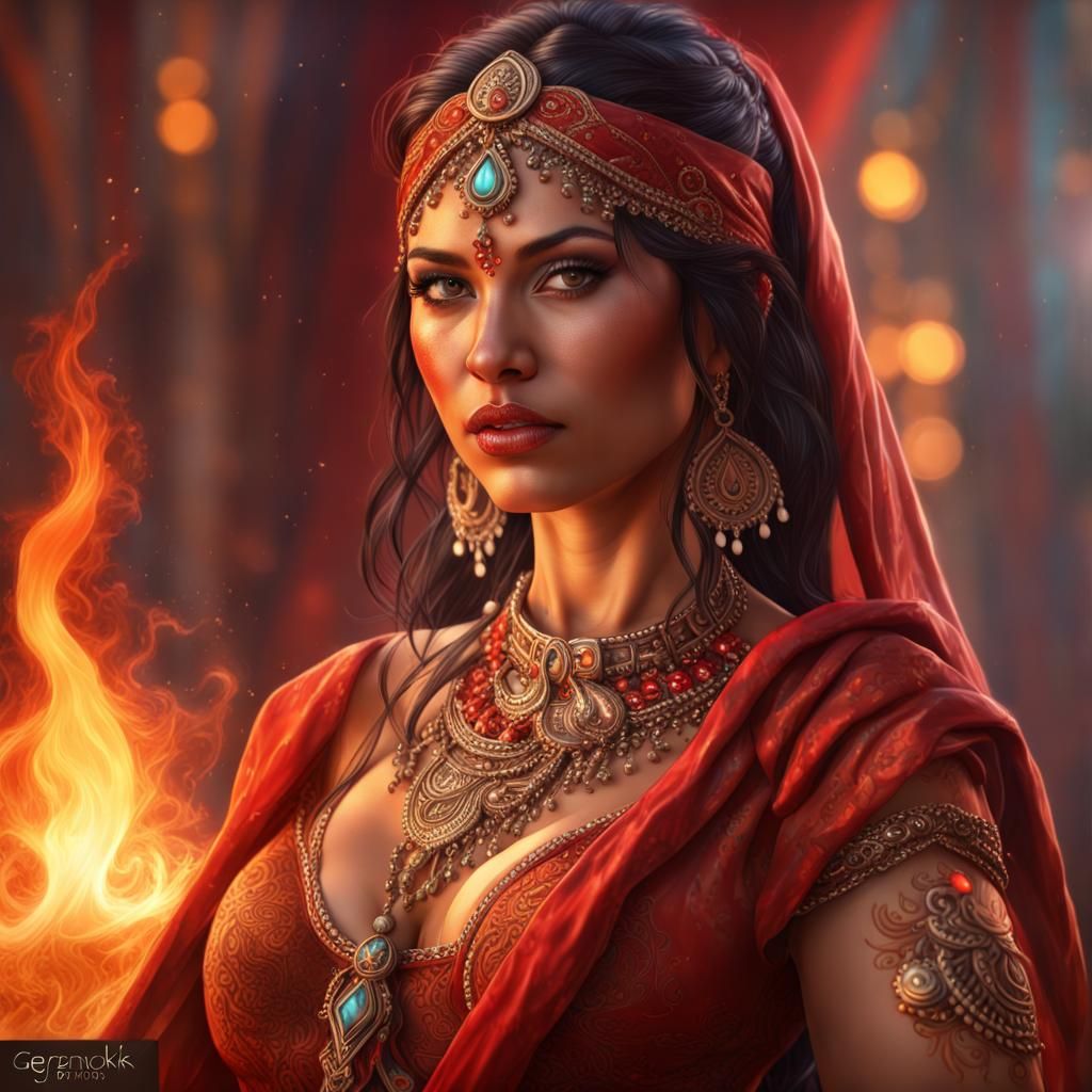 Indian Sorceress (PFP Attempts) - AI Generated Artwork - NightCafe Creator