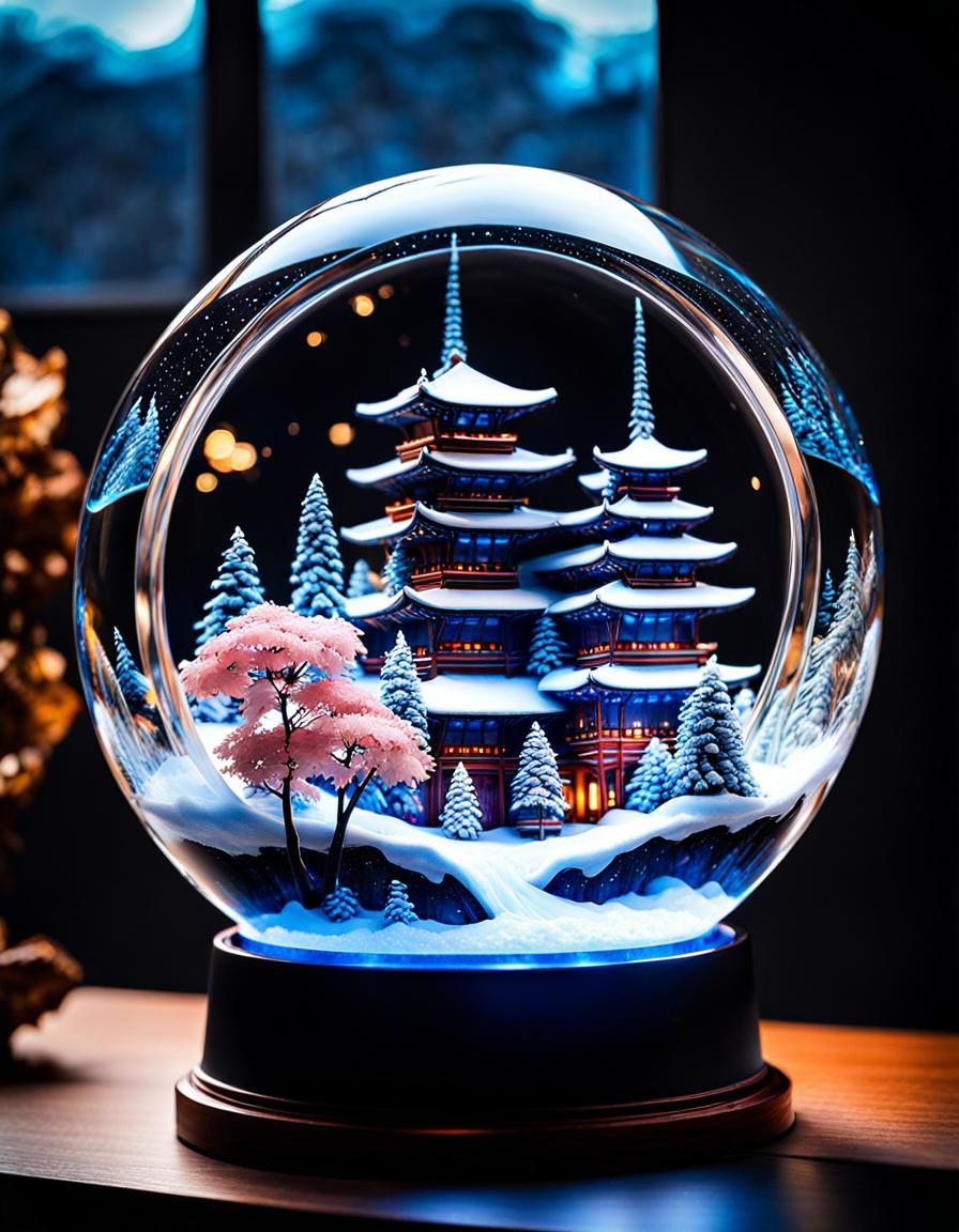 Snow globe  by @Marinaoceana