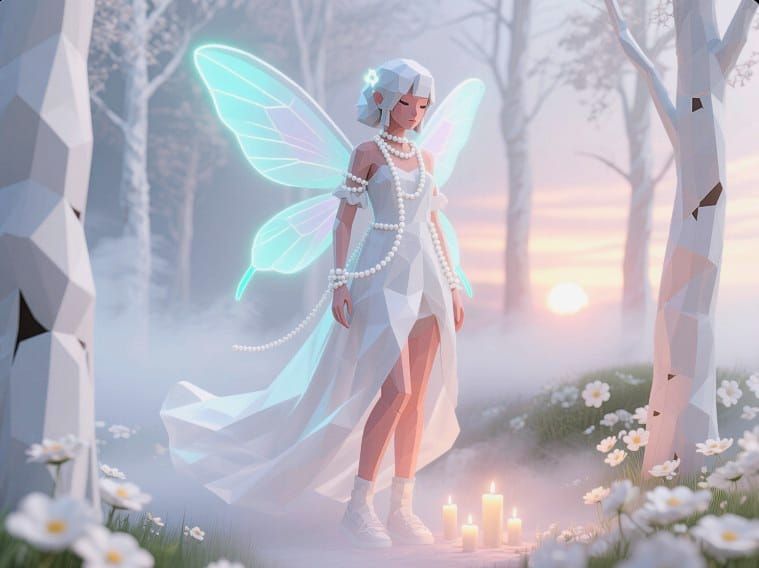 8/13/2025-White Fairy 9 Art By Archangel Tara